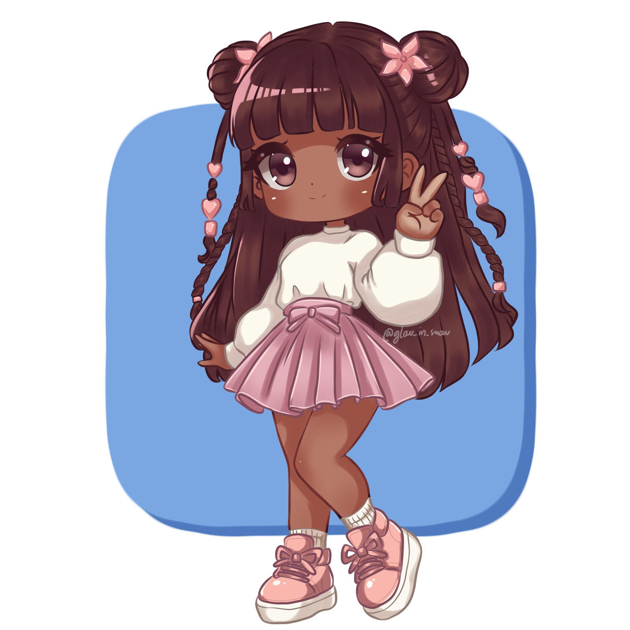 Chibi Computer Oc Chibi OC by GlowINsnow on DeviantArt