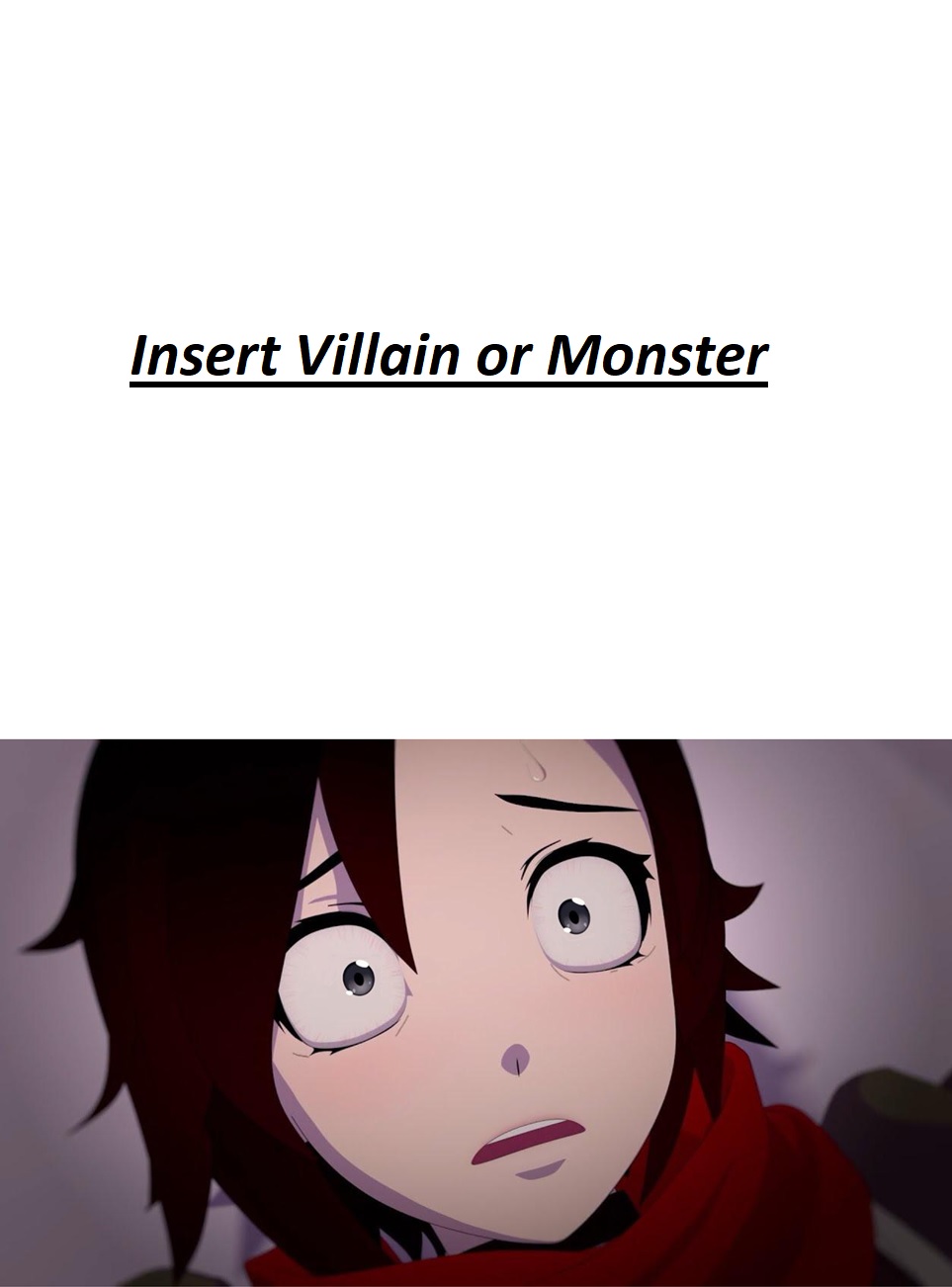 Ruby Rohd Scared Ruby Rose looks Horrified at template by AlexanderGrem on DeviantArt