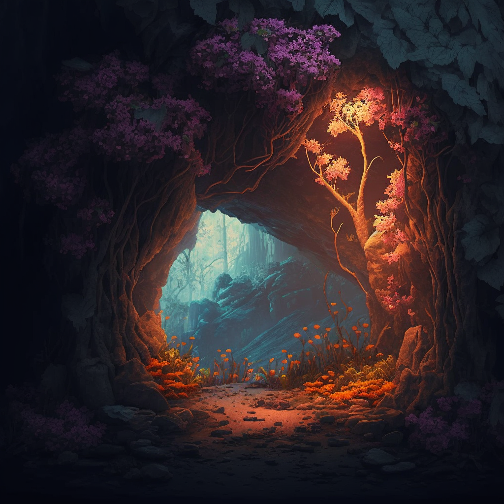 Giant Underground Cave With Vegetation 2 by Maginificus on DeviantArt
