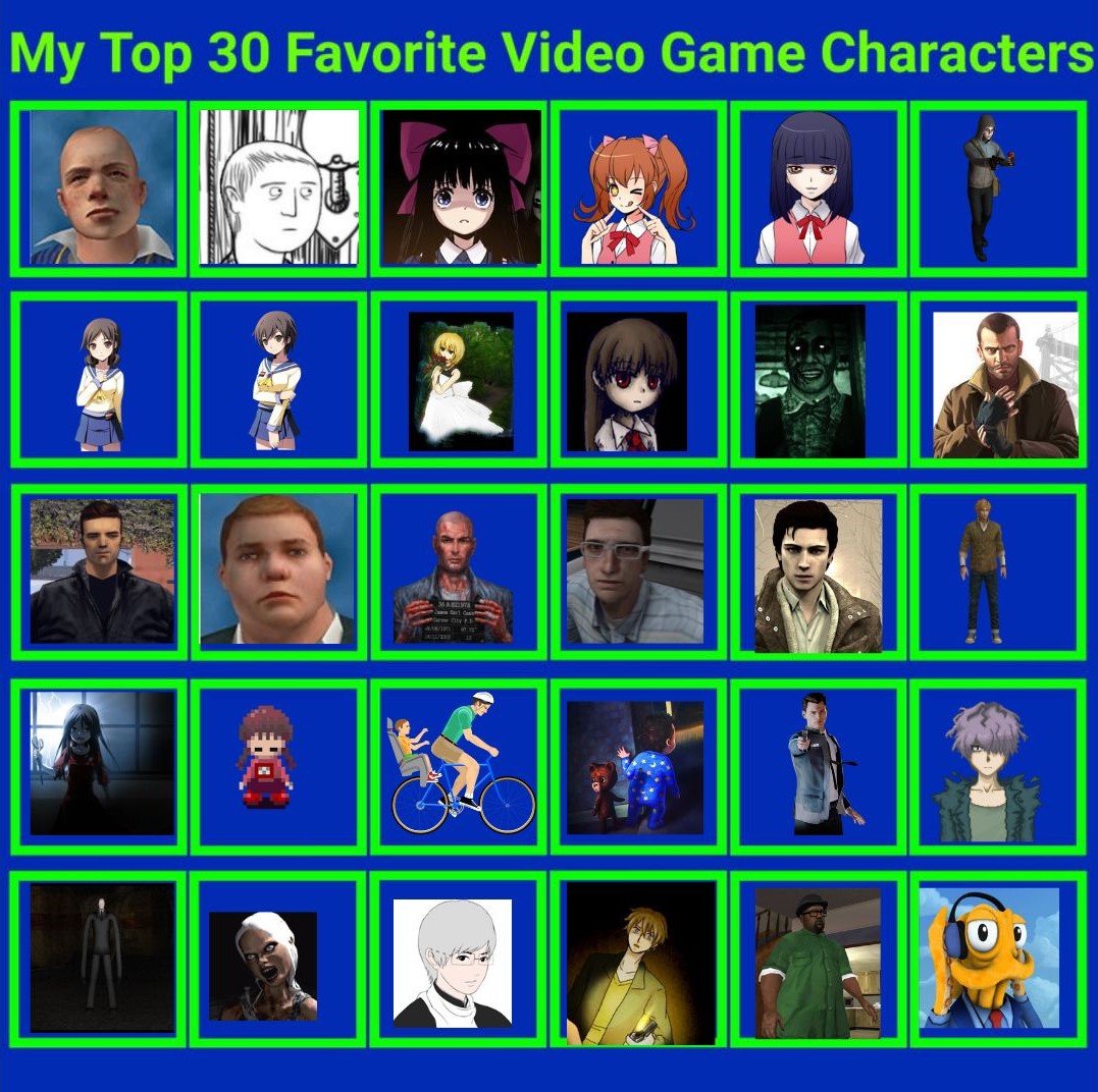 Games Characters. Deviantart My Top 30 Favourite Video Game Characters by noahkart3 on DeviantArt