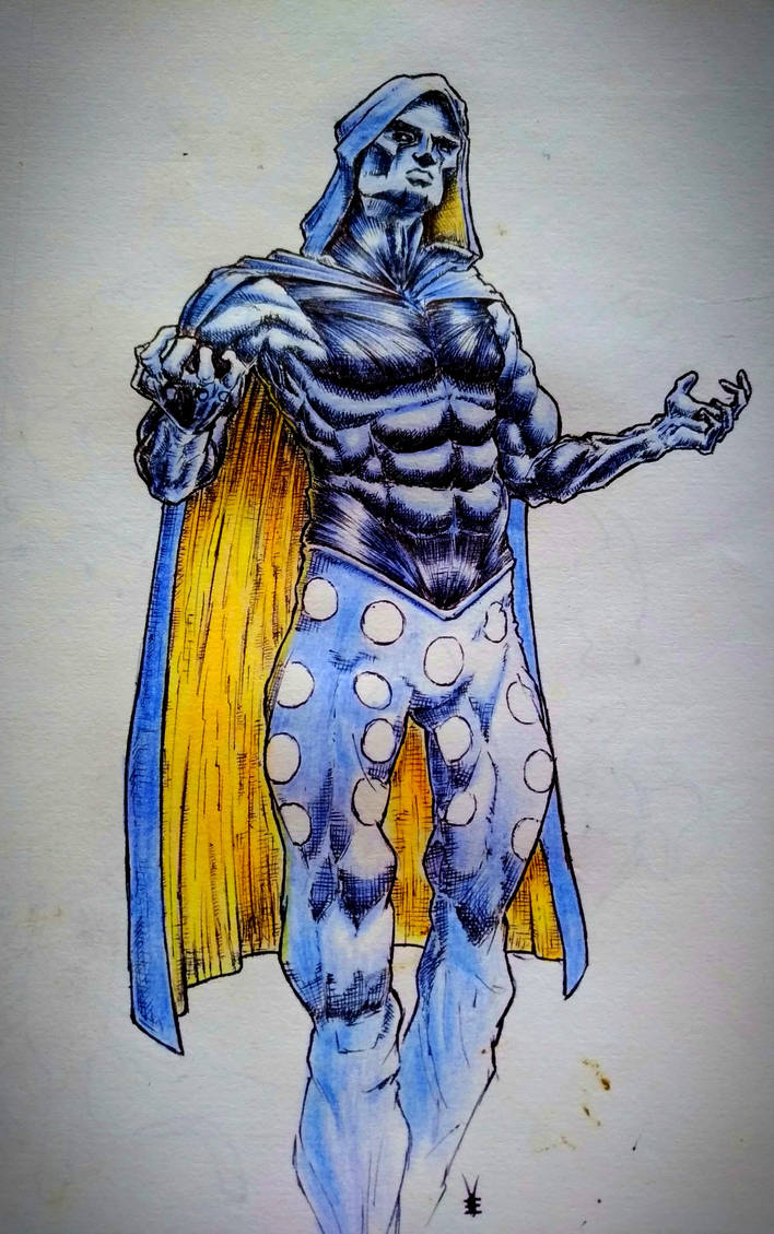 Blue Cape Guy by Kokurochu on DeviantArt