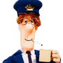 Sweeney Pat with a cigarette and mug (Render)