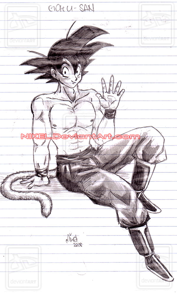 Goku - sketch 3