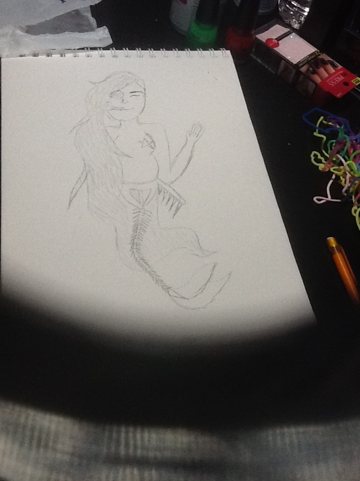 Half Mermaid/Half Skeleton WIP