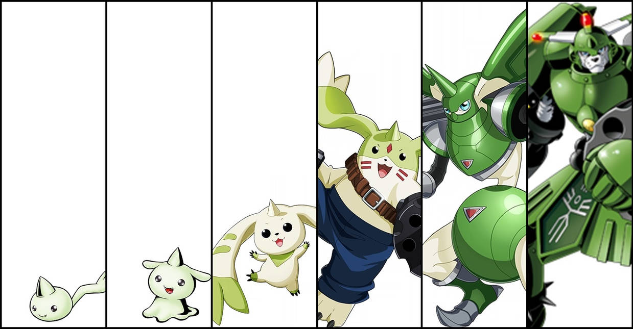Terriermon Evolution by Helsona on DeviantArt