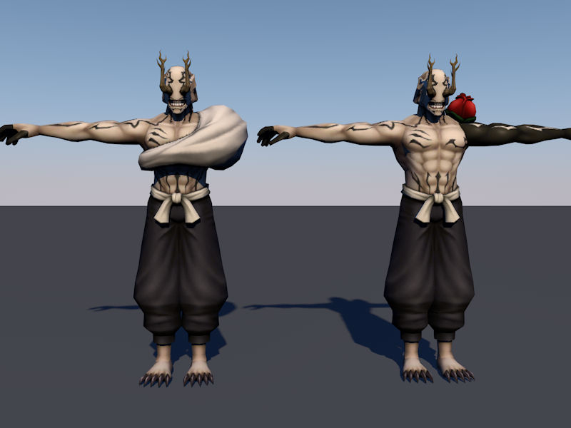 Hanami:Jujutsu Kaisen(Shironeko Project) by 3dmodels2 on DeviantArt