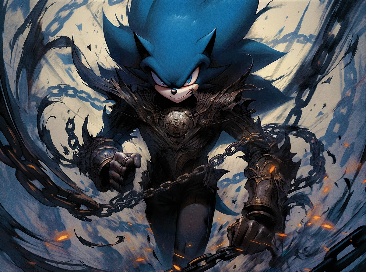 Dark Sonic 2 by TheArtistPanda on DeviantArt