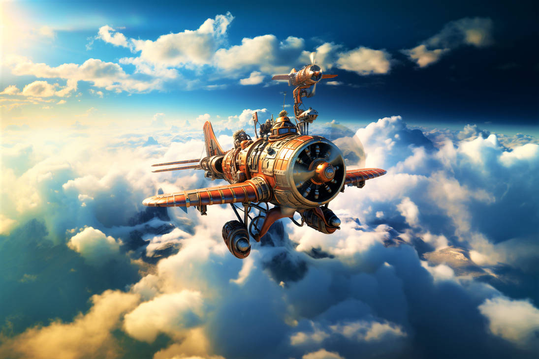 Flying Machine Dt The dwarf's flying machine by laietano on DeviantArt