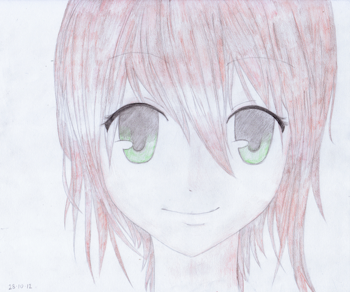 Green Eyes Red Brown Hair Anime Girl By Akluiis On Deviantart