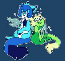 + cat lapis and cat peridot babs +