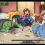 Max Charlotte Leon sleepover pillows