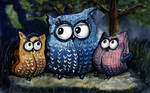 Owl Cushions by DavidTheSwede