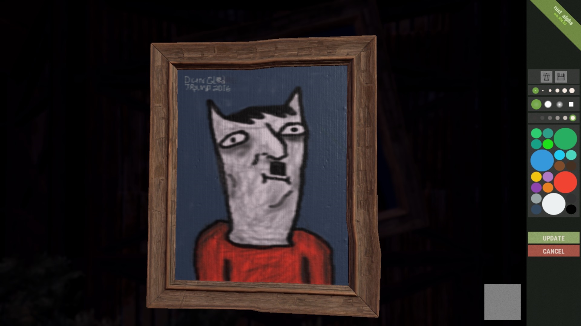 Hitler Cat Rust Art