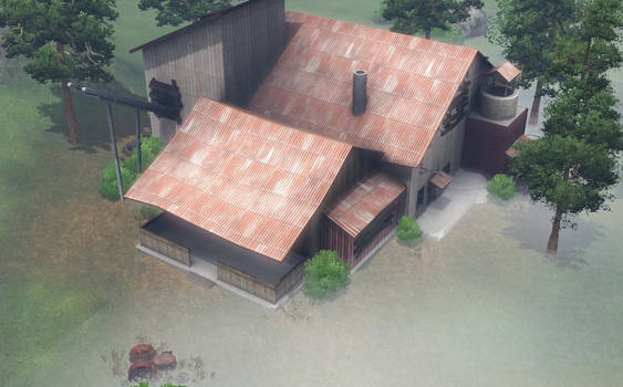 sims 3 - abandoned factory?