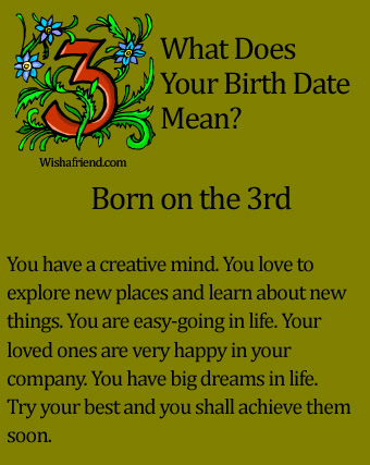 my birth date