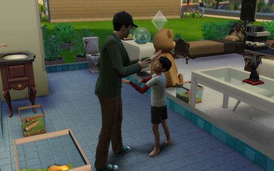 Tadashi and Hiro Hamada in Sims 4