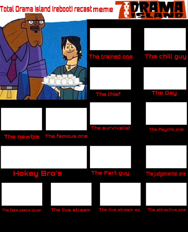 Total drama in 2023  Drama, Total drama island, Cartoon template