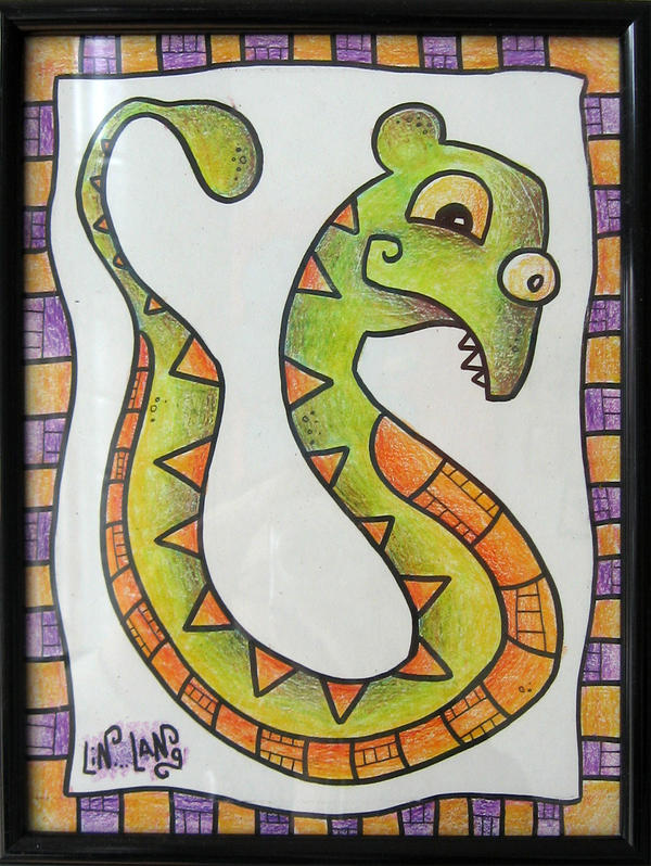 snake crayon by lin-lang on DeviantArt
