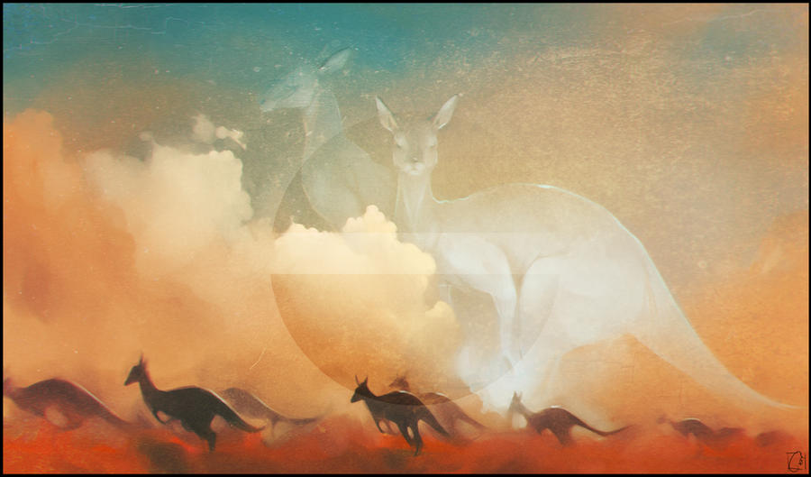 kangaroo by GaudiBuendia on DeviantArt
