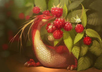 Raspberry dragon by GaudiBuendia