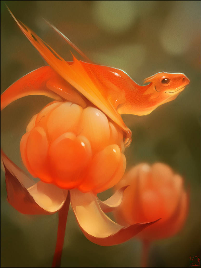 Cloudberry dragon by GaudiBuendia