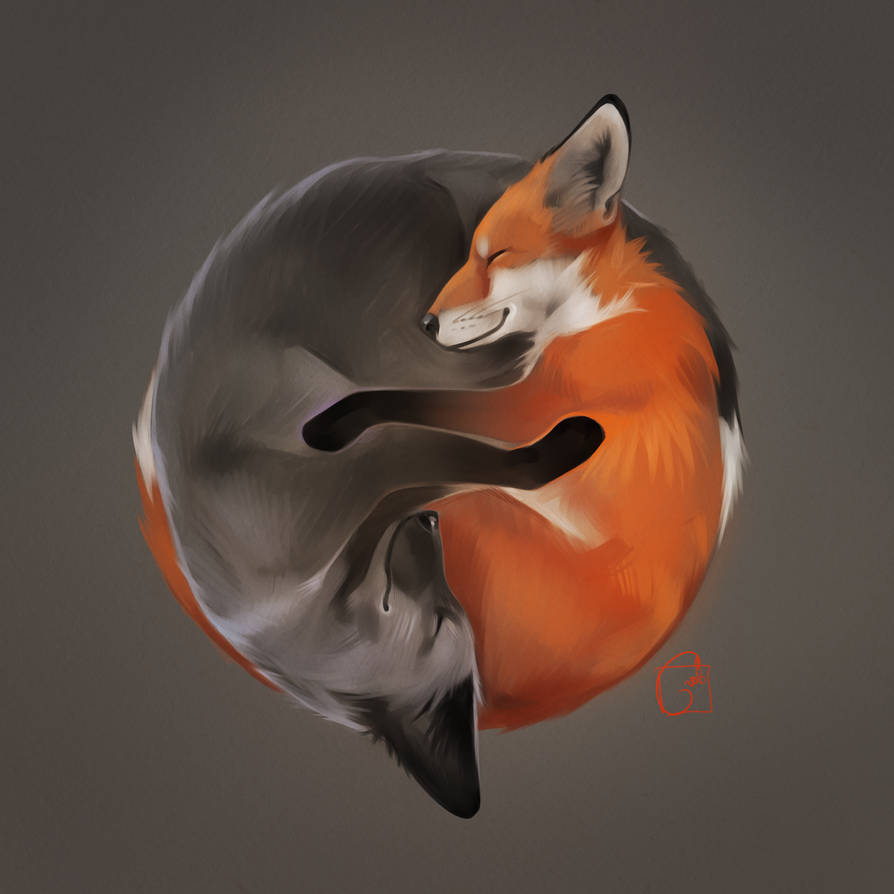 foxes by GaudiBuendia on DeviantArt