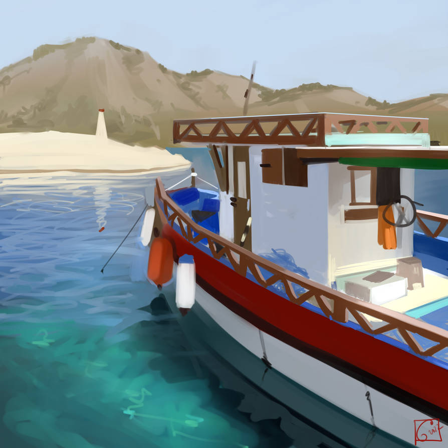 fishing boat by GaudiBuendia on DeviantArt