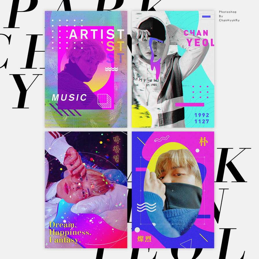181002 / Chanyeol x VOGUE (A4 poster) by ChanHyukRu