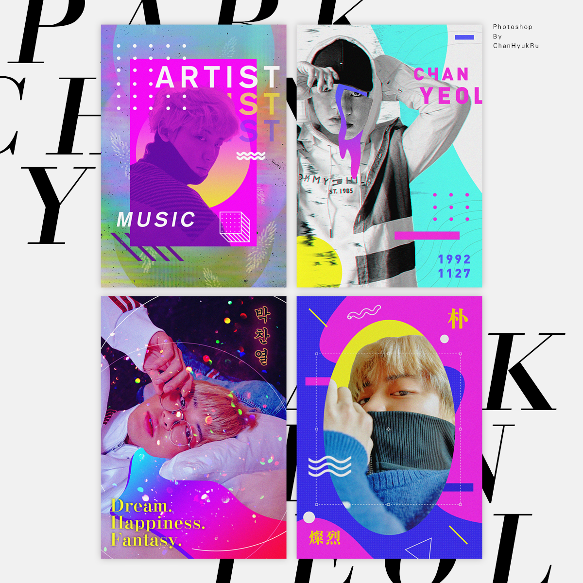 181002 / Chanyeol x VOGUE (A4 poster) by ChanHyukRu