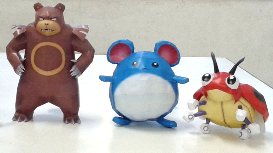 Ursaring, Marill and Ledyba