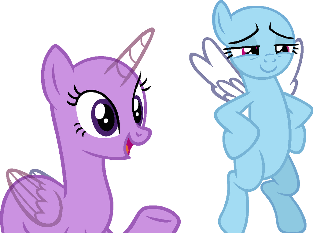 Twilight and Rainbow Dash Base by KrystalHeartBases on DeviantArt