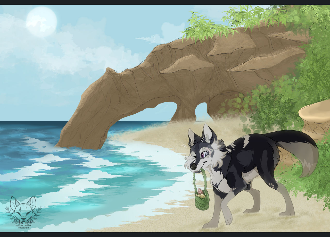 Shell Hunting Drawing dsv : shell hunting by fe-rn on DeviantArt
