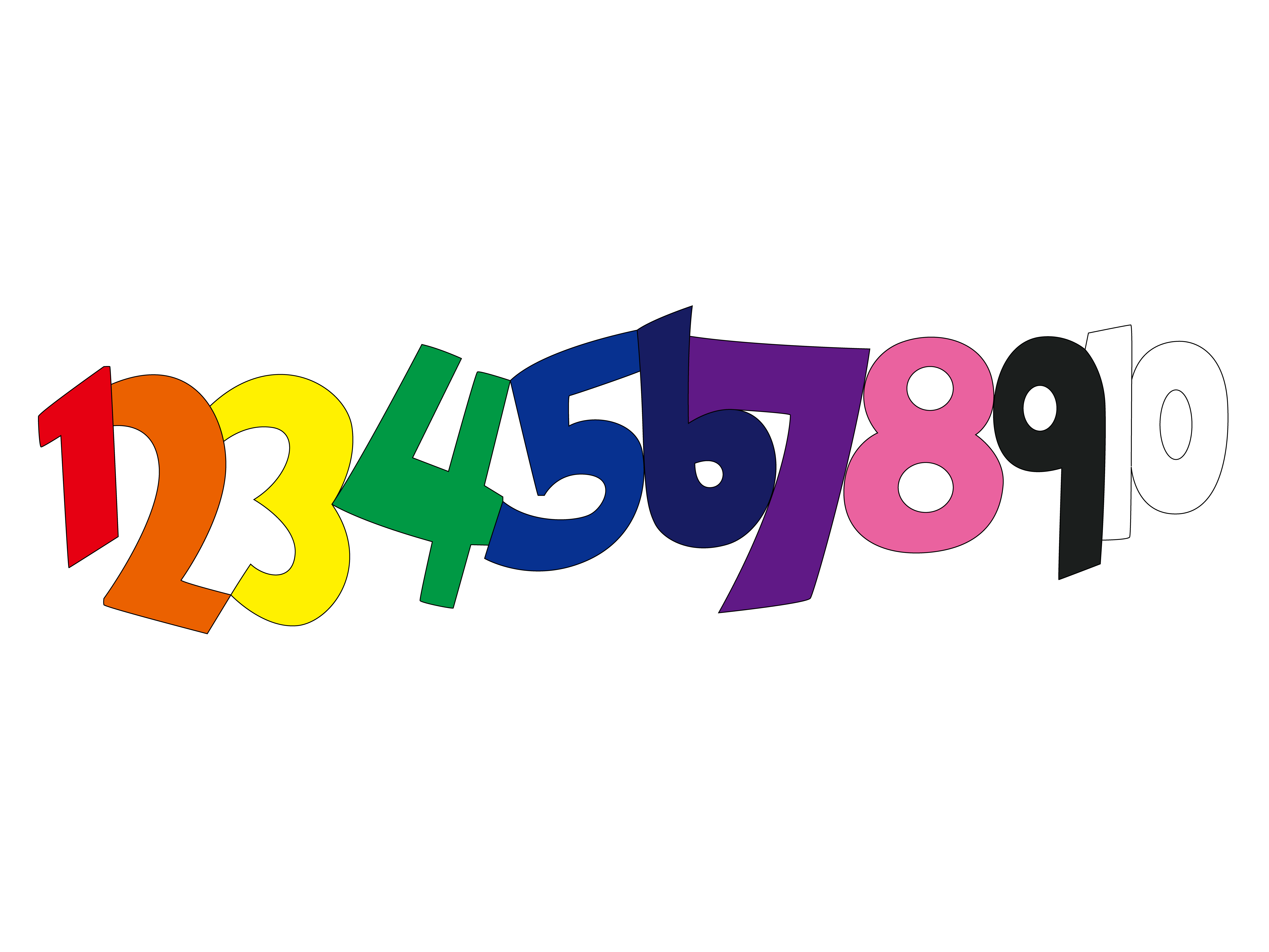 Number 1~10(Colored) by woojinyang on DeviantArt