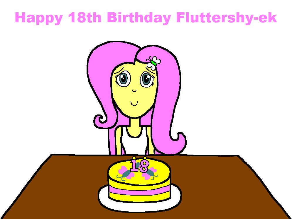 Happy 18th Birthday Fluttershy-ek