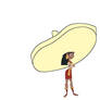 Malina Wearing a Sombrero