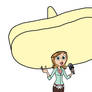 Sam Sparks Wearing a Sombrero