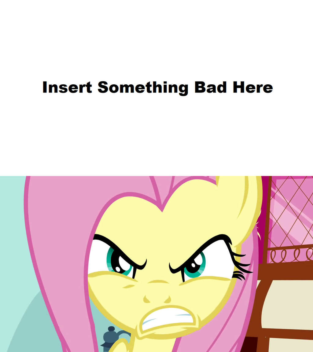 Fluttershy Angered at Something Bad