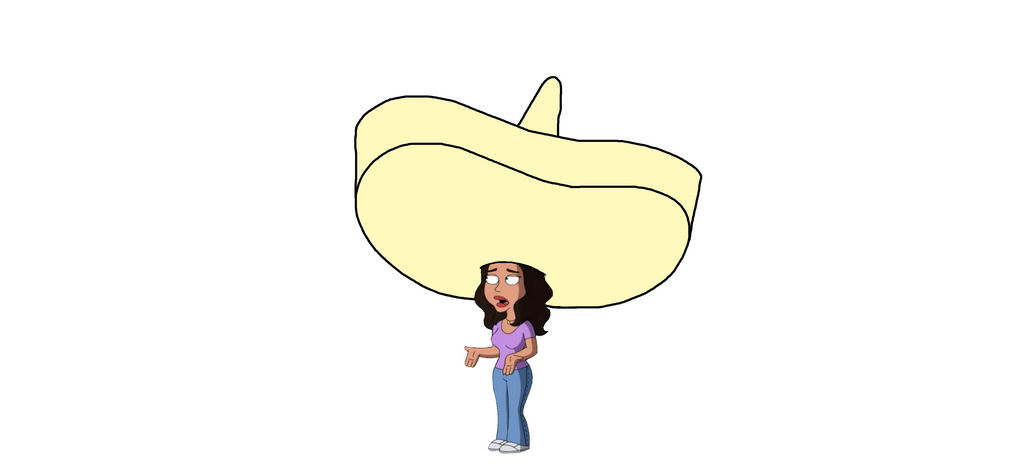 Isabella Gonzales Wearing a Sombrero