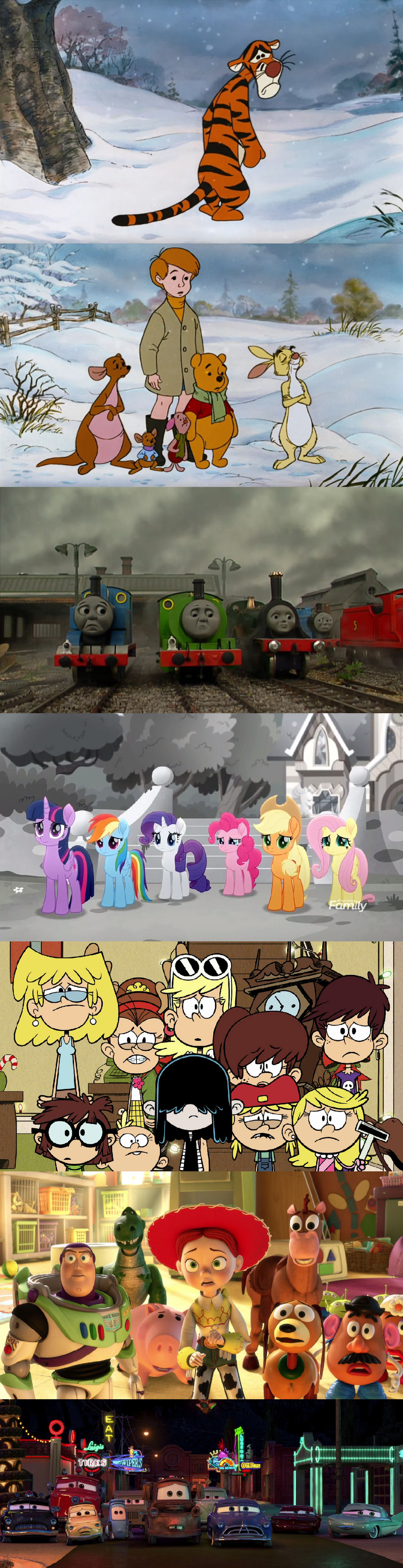 Crossover Characters feel sorry for Tigger