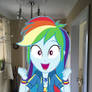 Rainbow Dash is excited