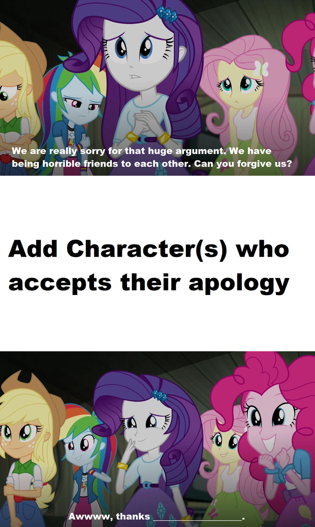 Who Accepts the Mane 5's Apology