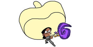 RA Wearing a Sombrero and Sweatsuit with Staff