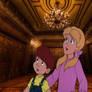TCB and MPM kids in the Haunted Mansion Foyer
