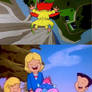 Monster, Max, Jill and Chuckie laughing at YS