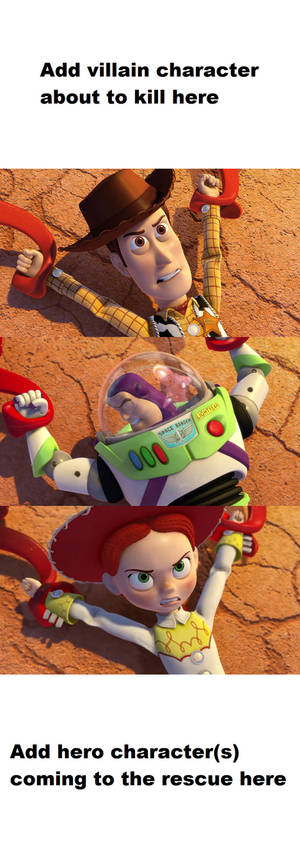 Who rescues Woody Buzz and Jessie from who