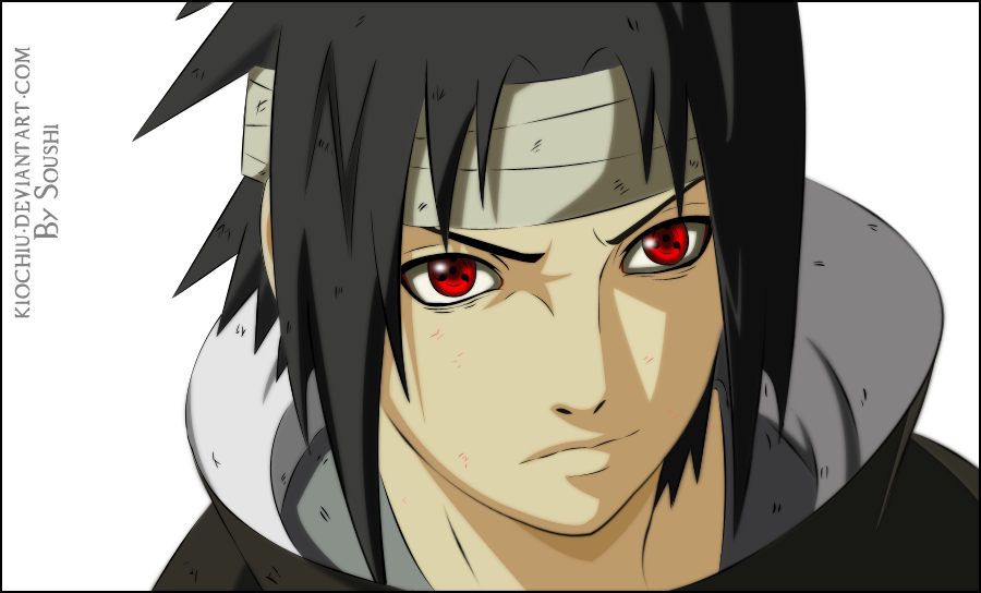 Sasuke Uchiha Sharingan Lineart Colored by kumailkaze on DeviantArt