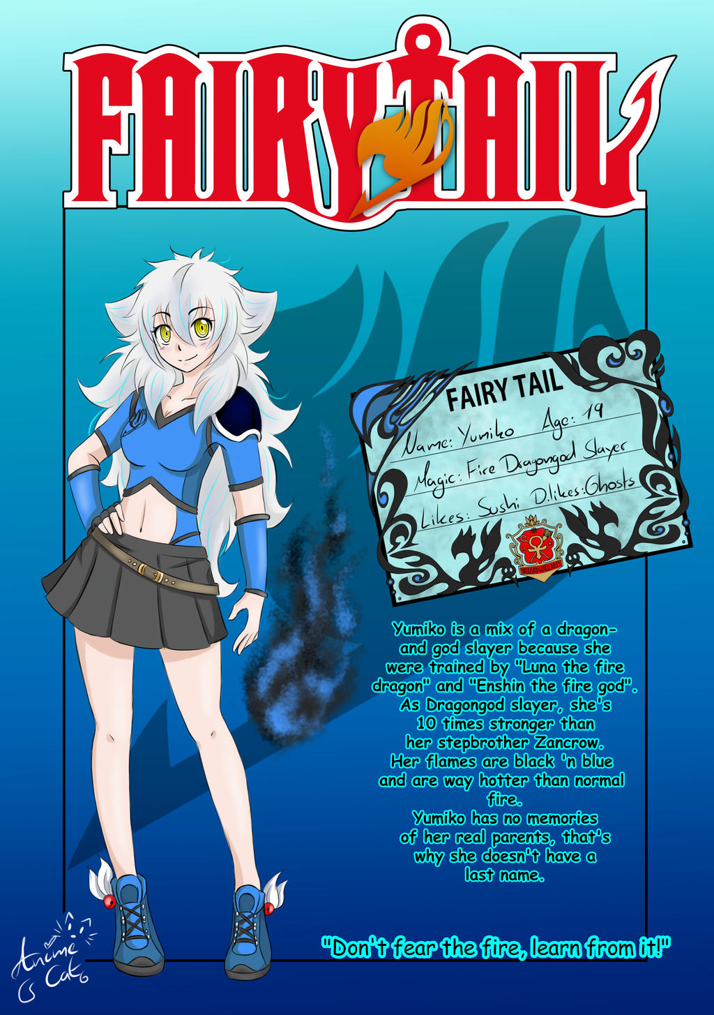 Fairy tail oc, Mizura Fullbuster Guild Card by Yuhichu