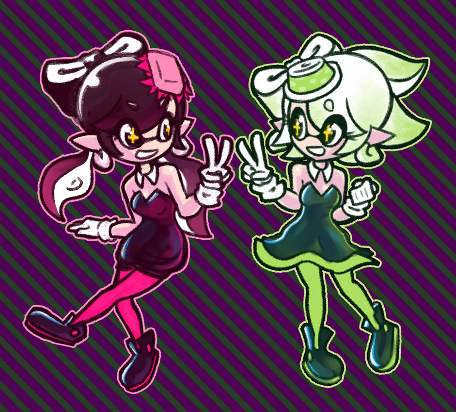 Callie and Marie - Splatoon by balitix on DeviantArt