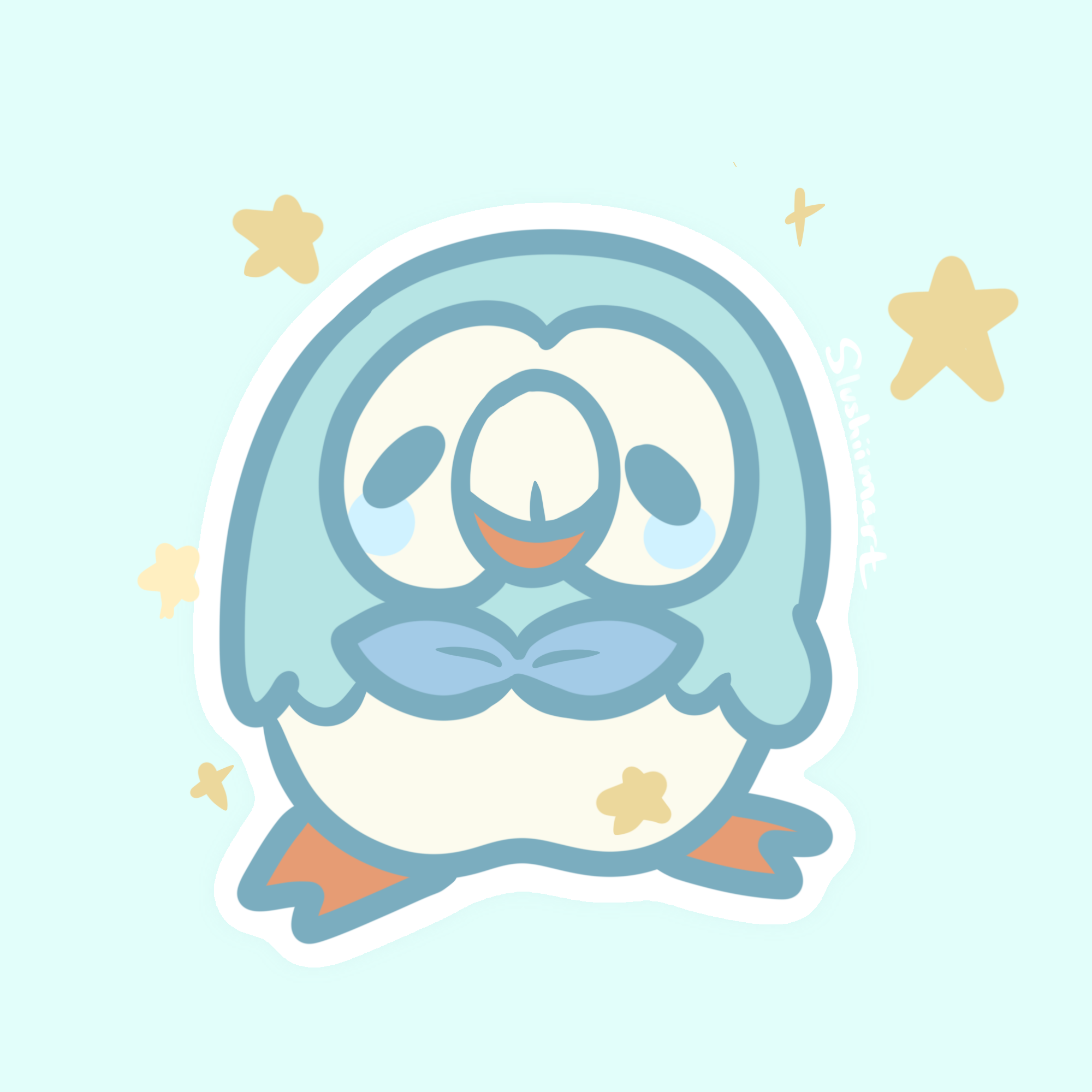 Shiny Rowlet Pattern Shiny Rowlet by slushiimart on DeviantArt