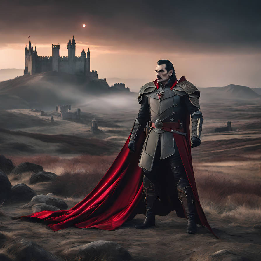 Count Dracula with castle Dracula in the backgroun by Argollacynunig on ...